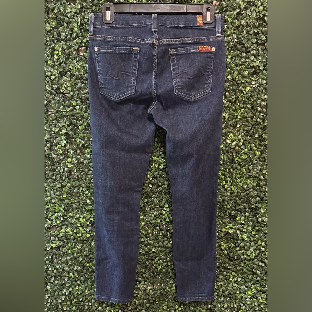 MADEWELL 7 KIMMIE CROP JEANS IN DARK RINSE INDIGO - Picture 5 of 12
